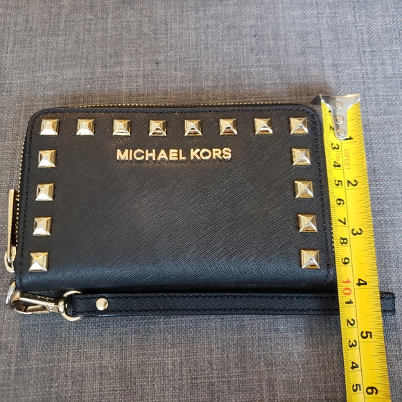 Michael Kors Wristlet Wallet with Gold Studs - Picture 2 of 5
